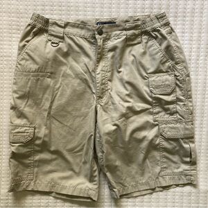 5.11 Tactical Taclite Pro Ripstop Cargo Shorts Mens 34 Khaki Cargo Pockets 73308
